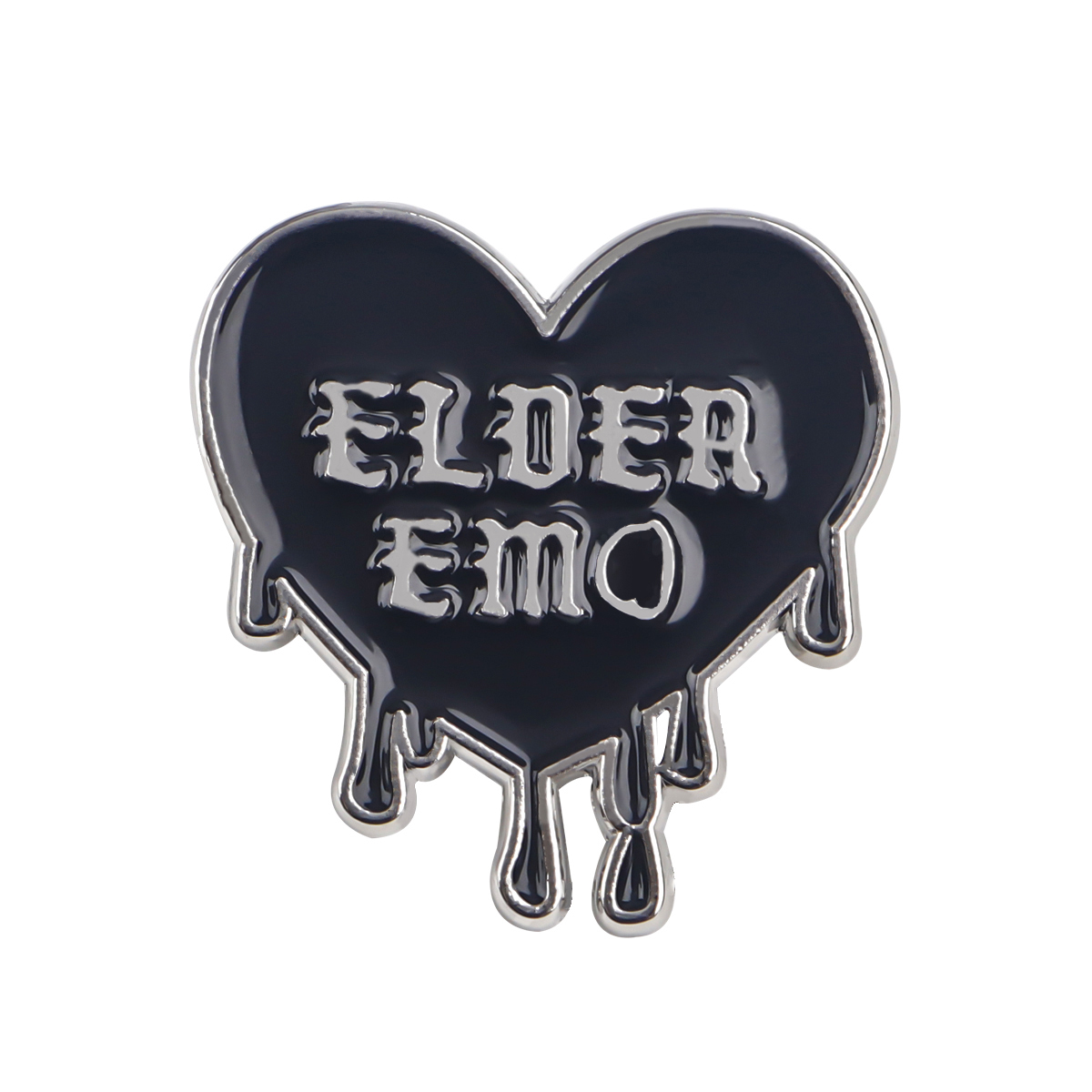 Black Heart Emo Enamel Pin Bro - огляд і ціна Women'S Emo Accessories