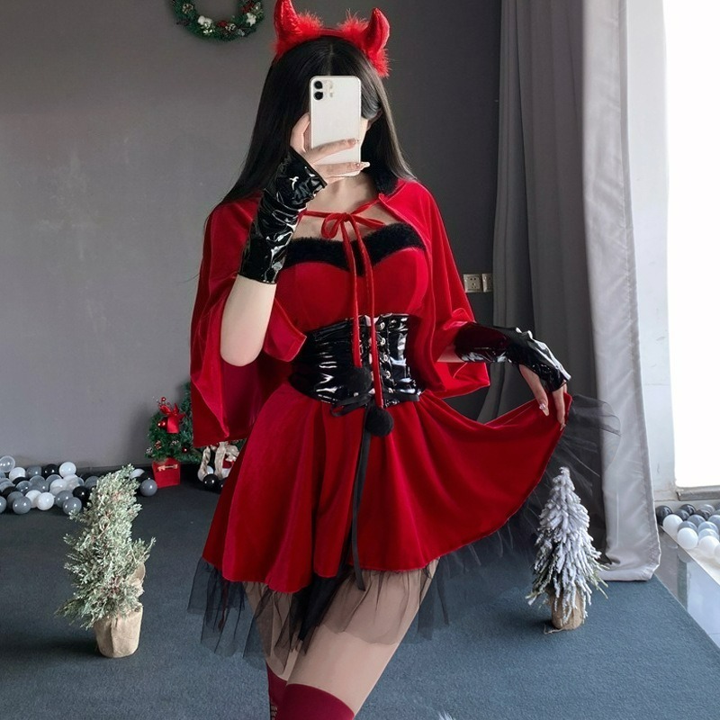 Red Devil Women Cosplay Costum - огляд і ціна Women'S Red Accessories