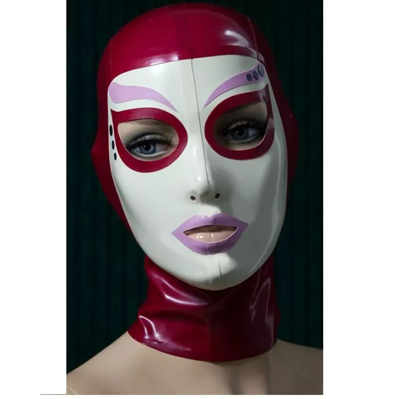 Sexy Rose Red Latex Hood Rubbe - огляд і ціна Women'S Red Accessories