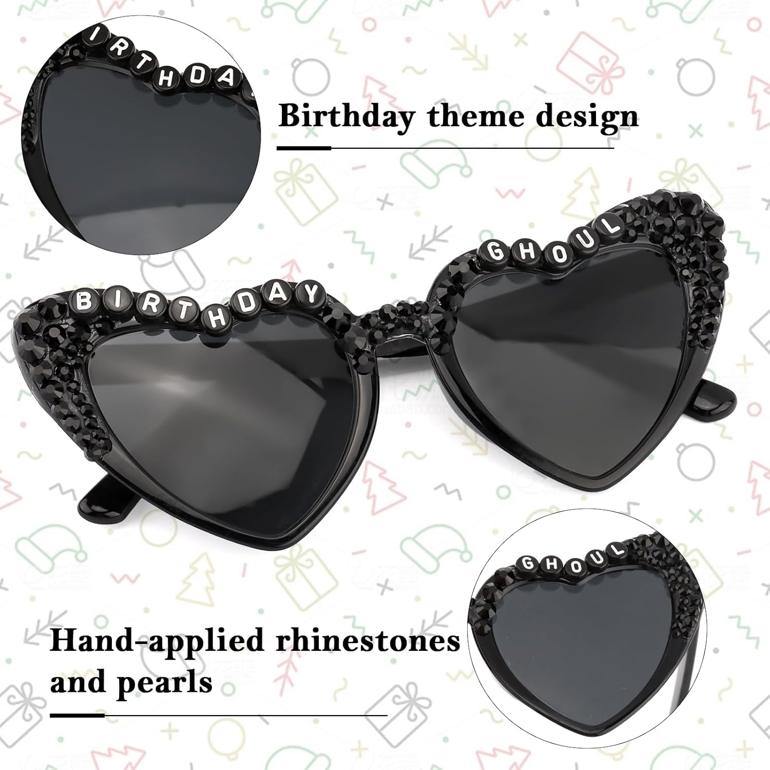 Goth Birthday Sash and Sunglas - огляд і ціна Women'S Emo Accessories