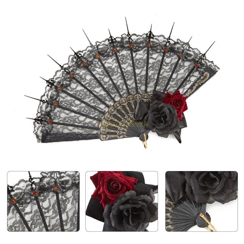 31BF Fan Gothic Victorian Wome - огляд і ціна Women'S Red Accessories