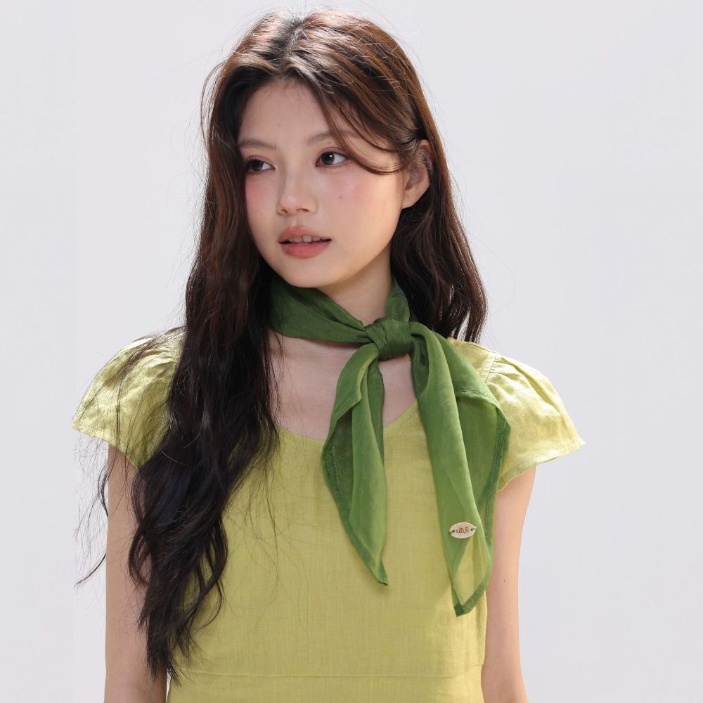 Retro Solid Color Small Square - огляд і ціна Silk Scarf Square
