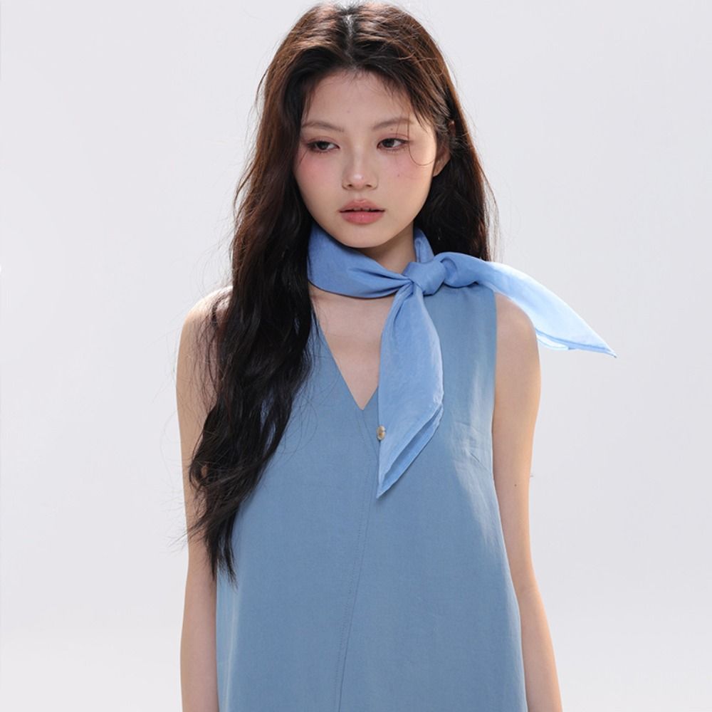 Retro Solid Color Small Square - огляд і ціна Silk Scarf Square